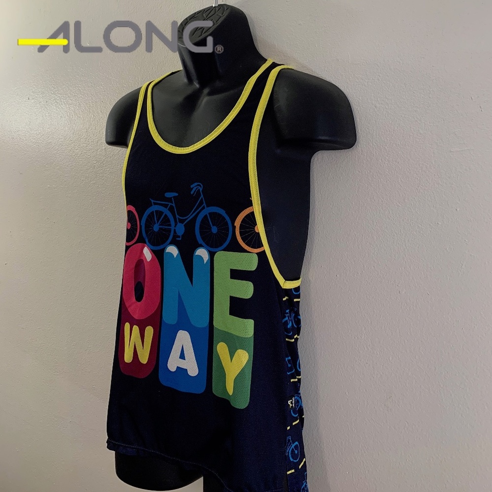 Along Racer Back Mesh Tank Top Medium RARE style
